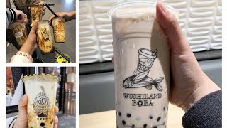 Boba drink 🤤😋🧋my first home made boba drinktae 😋🤭minivlog adayinmylife daliyvlog [upl. by Froh]