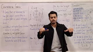 Centripetal force  centrifugal force  complete derivation  circular motion  class 11 physics [upl. by Wyon]