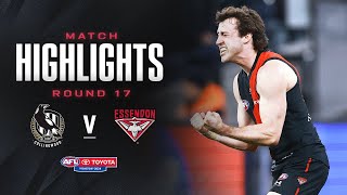 Collingwood v Essendon Highlights  Round 17 2024  AFL [upl. by Landon]