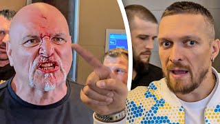 USYK FURIOUS AT JOHN FURY AFTER HEADBUTT  ‘Tyson Fury FATHER BAD BEHAVIOR’ [upl. by Aitercul158]