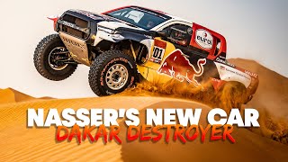 Nasser AlAttiyah Introduces His T1 Toyota Hilux Dakar Destroyer [upl. by Iznil]