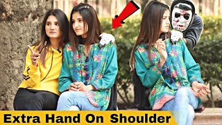 Extra Hand On Shoulder Funny Prankcrazycomedy9838 [upl. by Lemaceon455]