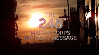 The 248th Marine Corps Birthday Message [upl. by Daphene90]