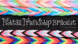 DIY Fishtail Friendship Bracelet  SoCraftastic [upl. by Reivaxe665]