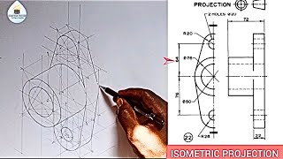 Isometric circles curves and arcs with tangency in isometric view [upl. by Anedal]