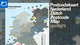 Dutch Postcode Map by Studio Legenda  Postcodekaart Nederland [upl. by Xed634]