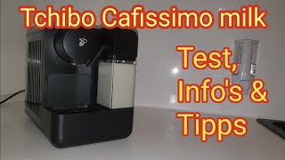 Tchibo Cafissimo milk  Test Tipps Infos amp mehr Kaffee  Kapselmaschine schwarz weiß mint [upl. by Norb]