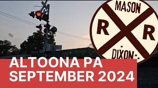 Altoona PA area Railfanning Sept 2024 [upl. by Anehta]