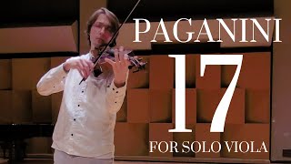 PAGANINI CAPRICE 17 for Solo Viola  Wilhelm Magner [upl. by Brunhild442]