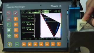 Calibración en sensibilidad de acuerdo a AWS D11 con un equipo Phasor XS [upl. by Risan]