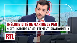 Inéligibilité de Marine Le Pen  quotUn réquisitoire complètement irrationnel et outrancierquot [upl. by Ahseet714]