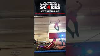 Shooting Star Breaks The Pin ukwrestling wrestling prowrestling [upl. by Ynnol672]