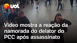 Delator do PCC morto novo vídeo mostra reação da namorada de Vinícius Gritzbach após assassinato [upl. by Goodhen]