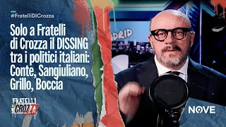 Solo a Fratelli di Crozza il DISSING tra i politici italiani Conte Sangiuliano Grillo Boccia [upl. by Nojram]