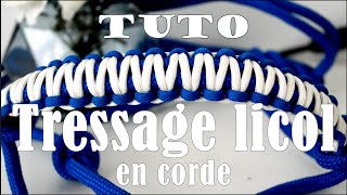 TUTO COMMENT TRESSER SON LICOL EN CORDE éthologique [upl. by Afatsuom]