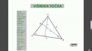 Znamenite točke trikotnika [upl. by Seligman]