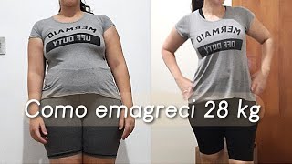 MEU EMAGRECIMENTO sem Dieta antes e depois meu Relato e como consegui 28 kg [upl. by Lebezej603]