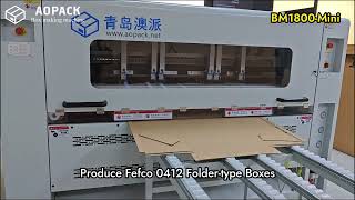 BM1800Mini  Min amp Max Size Limit of Aopack Box Making Machine [upl. by Yila]