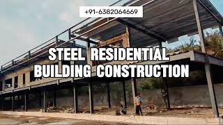 Steel Residential Building Construction 916382064669  Individual Villa Construction Chennai [upl. by Clayson]