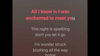 Enchanted  Taylor Swift Lyrics Karaoke [upl. by Senecal]