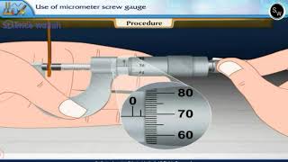 Use of micrometer screw gauge  class 11 Physics Practical [upl. by Filip589]