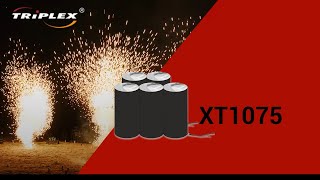 FAJERWERKI XT1075 PYROTECHNIK EXPLOSION SIMULATOR SILVER GLITTERING SPARKLE T1 TRIPLEX FIREWORKS [upl. by Tammy]