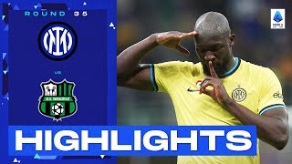 InterSassuolo 42  Lukaku at the double Goals amp Highlights  Serie A 202223 [upl. by Jamin585]