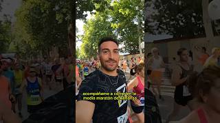 Corriendo la media maratón de Almansa CON MI MADRE❤️ deporte running shortsrunning almansa run [upl. by Aihsemot]