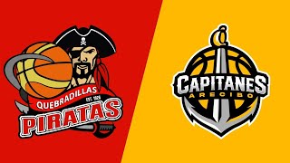 Piratas de Quebradillas vs Capitanes de Arecibo  BSN Serie Regular 2024 [upl. by Loretta545]