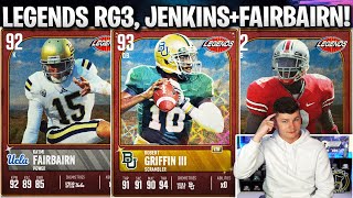 NEW QB1 LEGENDS RG3 JENKINS AND FAIRBAIRN [upl. by Nyltiak]