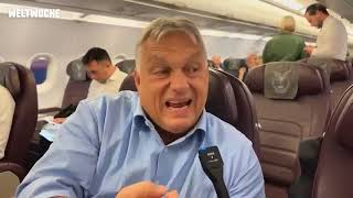 Lintervista ad Orban sul volo di rientro dallincontro con Putin che non ti faranno mai vedere [upl. by Eleda283]