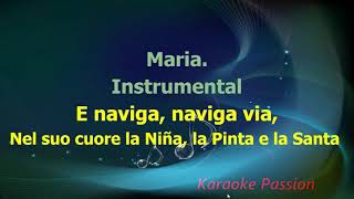 KARAOKE Cristoforo Colombo Guccini KP [upl. by O'Connell760]