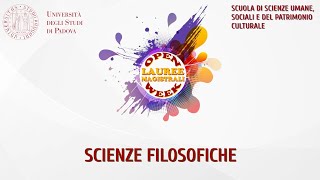 UniPd  Open Week 2023  Scienze filosofiche [upl. by Sylram]