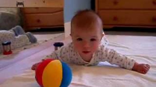 Montessori Video Infant  A Ball as Crawling Inspiration [upl. by Selwin]