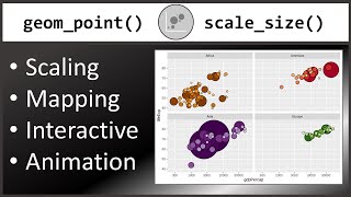 How to Create Bubble Charts in R with geompoint and scalesize [upl. by Eehtomit103]