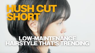 hush cut short hair with bangs  model rambut hush cut pendek  hair idol studio [upl. by Auhsot693]