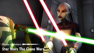 Star Wars The Clone Wars Ahsoka vs Ventress  Unreleased Soundtrack [upl. by Fellner]