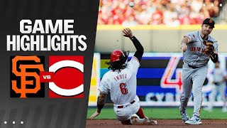 Giants vs Reds Game Highlights 8324  MLB Highlights [upl. by Gibun]