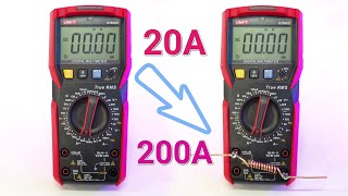 Upgrade your Multimeter How to measure 200A High Current using 20A Basic Multimeter amp DIY Shunt [upl. by Artemahs730]