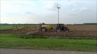 Valtra N141  Dubex Mentor veldspuit met 39m bomen  Flevoland  Netherlands [upl. by Ilsa]