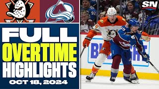 Anaheim Ducks at Colorado Avalanche  FULL Overtime Highlights  October 18 2024 [upl. by Anastatius109]