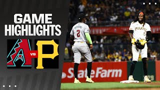 Dbacks vs Pirates Game Highlights 8324  MLB Highlights [upl. by Gnivri]