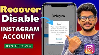 Instagram Account Disabled how to get back  How to Recover Disabled Instagram Account Reactivate [upl. by Aihcats]