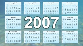 Calendar 2007 [upl. by Yevad]