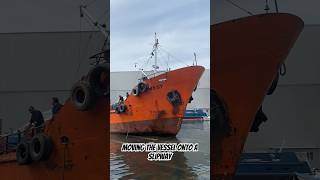 “ Dry docking involves moving a vessel onto a slipway for hull maintenance and repairs ⛴️ shorts [upl. by Tannenbaum529]