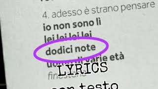 Karaoke Dodici Note  Claudio Baglioni [upl. by Pogah]