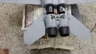 Assembly of Banana hobby EDF RC jet LX F18 for Beginners Pakistan [upl. by Elena]