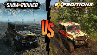 Spintires MudRunner  VOLVO FMX 2014 Towing a Broken Dump Truck [upl. by Salokin]