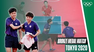 FRA vs TPE  Mixed Doubles Table Tennis  Full Bronze Medal Match  Tokyo 2020 [upl. by Proudlove]