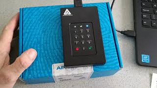 AEGIS Fortress L3 Portable Drive unboxing and setup Apricorn Tech GDPR Security [upl. by Aronaele]